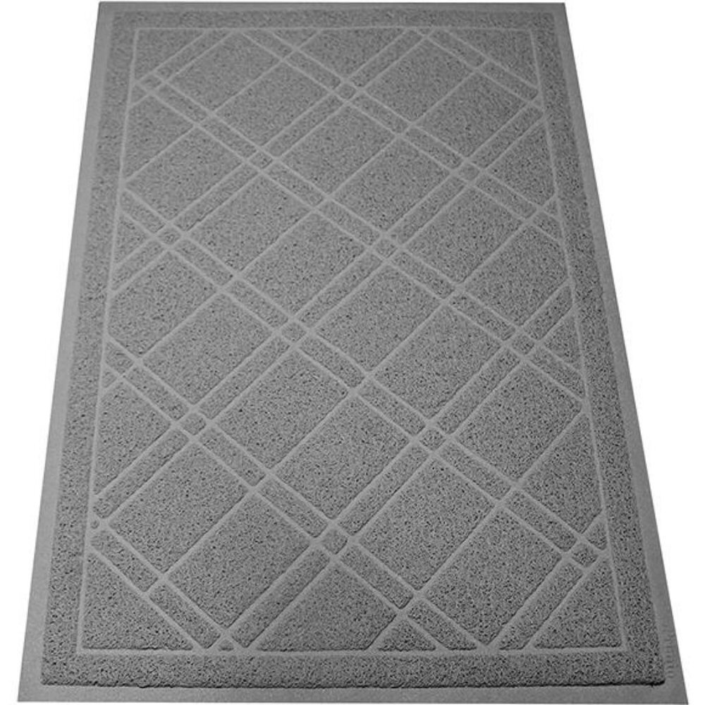 Grey, 42 x 35 - Anti Slip, Durable & Washable, Outdoor & Indoor Door Mat